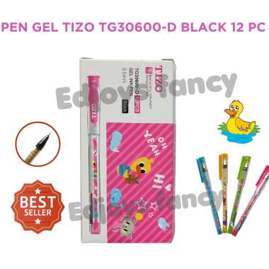 PULPEN/PEN GEL TIZO 1 PAK ISI 12 PCS 30600