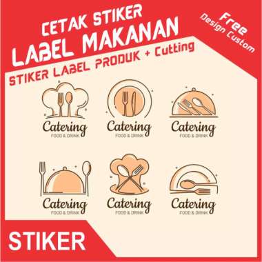 Cetak Stiker Label Makanan Jajanan | Stiker Label Produk Makanan