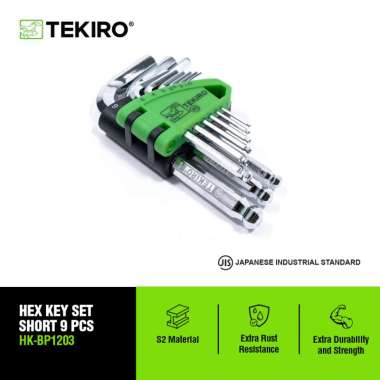 TEKIRO KUNCI L SET 9 PCS (PENDEK) /KUNCI L SET