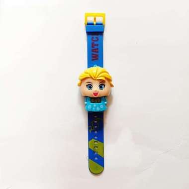 jam tangan anak karakter superhero / frozen / doraemon frozen elsa