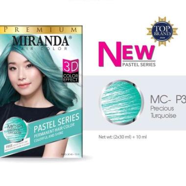Miranda hair Color Pastel Series MC-P3 Turquoise (hijau)