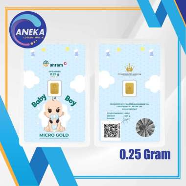 LOGAM MULIA MICRO GOLD ANTAM HARTADINATA 0.25 GRAM BABBY BOY 1