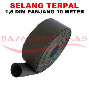 Selang Drip Irigasi Terpal Orchid Semi Karet 1.5 Dim Panjang 10 Meter
