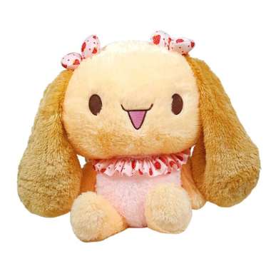Boneka kelinci Caramel L telinga panjang morol cino brown empuk bulu premium cantik bear animal ista