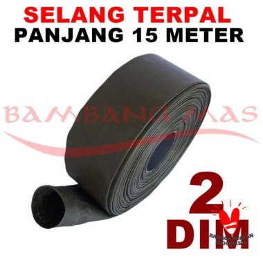 Selang Drip Irigasi Terpal Orchid Semi Karet 2 Dim Panjang 15 Meter