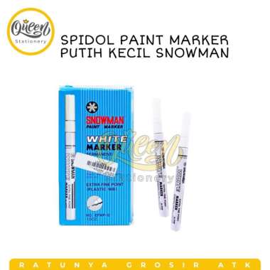 SPIDOL PAINT MARKER SNOWMAN / SPIDOL PERMANEN PUTIH KECIL (002115)