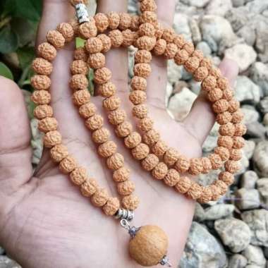 kalung jenitri rudraksha liontin bulat halus