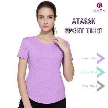 Chelyne Atasan Sport Wanita T1031 Baju Olahraga Premium XL Hijau Mint