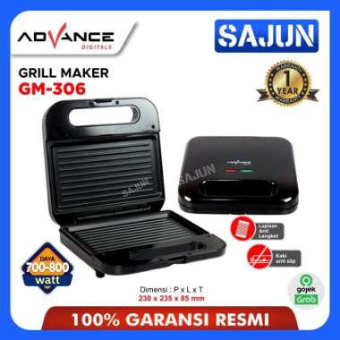 Advance GM-306 Grill Maker Pemanggang Daging Sosis Roti GM306