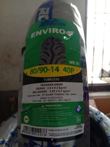 Ban luar IRC 80 90 - 14 Enviro NR 91 TUbeless