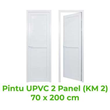 Pintu Kamar Utama UPVC Alexander Premium Minimalis Warna Putih 70x200 cm
