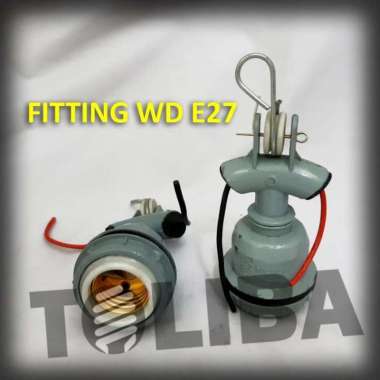 fitting wd e27 keramik / fitting gantung /hanger holder /fitting lampu