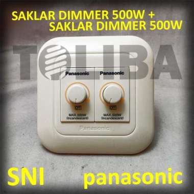 saklar dimmer / 2 saklar dimmer 500w ib panasonic peredup cahaya lampu