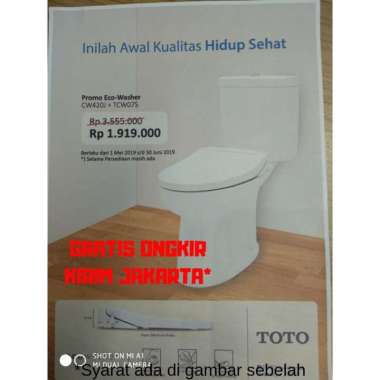 Kloset toilet TOTO CW420J with ECO-Washer