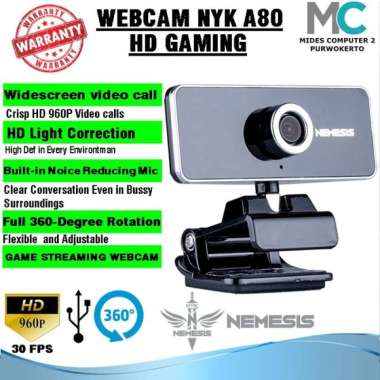 WEBCAM NYK NEMESIS A80 HD GAMING