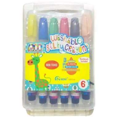 SET 12 PAINTMATE WASHABLE REFILABLE SILKY CRAYON KRAYON BISA CUCI Set krayon