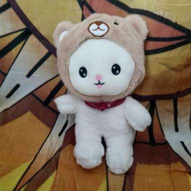 Boneka Kawaii Lucu Imut Topi Beruang
