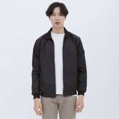 M231 Jaket Pria Taslan Harrington Panjang Hitam 1756B    Hitam     L