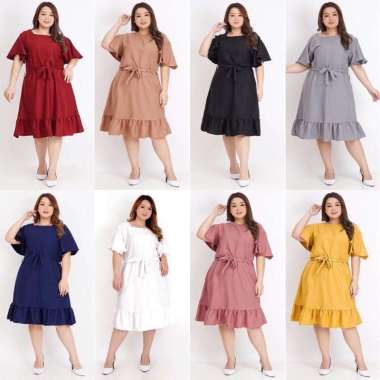 GAUN DRESS WANITA JUMBO 03 XXL XXXL LD 130cm BAJU IBU HAMIL CEWEK PEREMPUAN OVER PLUS SIZE BIGSIZE P