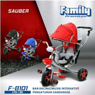 Stroller Sepeda Anak Roda Tiga Family F-8101 Sauber F8101 F 8101