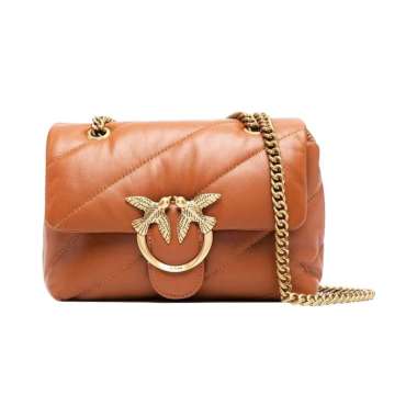 Love Bag Puff | Mini Love Bag Puff Weave Jewel Nero Limousine | Pinko Donna  | Sarditinera