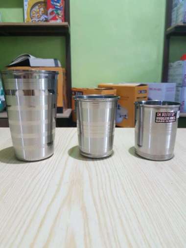 gelas stainless steel rosh 8cm