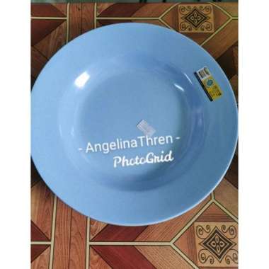Piring Melamin Golden Dragon P0109 9Inch Biru Muda