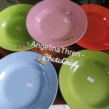 Piring Melamin Golden Dragon P0109 9Inch Merah Muda