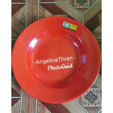 Piring Melamin Golden Dragon P0109 9Inch Merah
