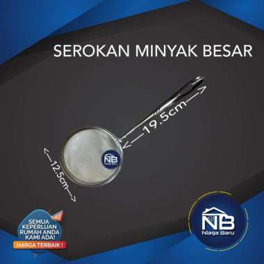 Saringan Minyak Saringan Gorengan Serokan Stainless Besar