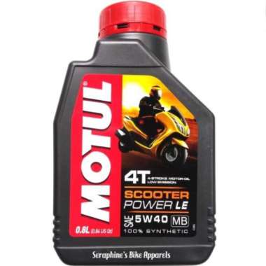 PAKET OLI MOTUL MATIC SCOOTER POWER LE 5W40 800ml SINTETIK (66671)