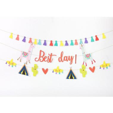 Cowry 11LL Llama Garland Dekorasi Pesta party goods hiasan pesta ulang tahun Multicolor