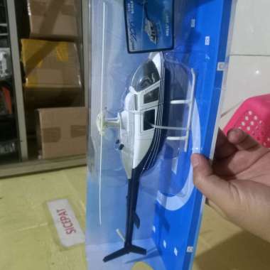 diecast miniatur pesawat terbang helicopter bell 206 polisi