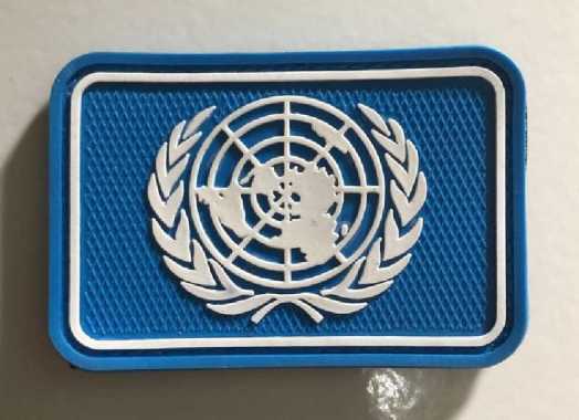 Rubber Patch UN|Rubber Patch Perekat Topi UN|Rubber Patch PBB|Topi