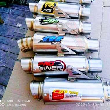 SILINCER KNALPOT RACING CLD PROLINER DOS RCB JRM INLET 50MM SLINCER ONLY VIXION CBR 150R SATRIA FU R