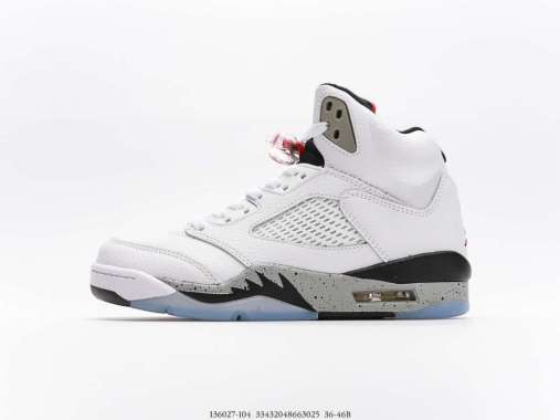 jordan 5 white and grey