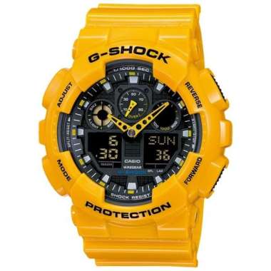 Casio G-shock GA-100A-9ADR Gshock GA-100-9A Original & Garansi