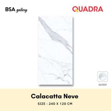 QUADRA GRANITE 280X120 CALACATTA NEVE / GRANIT LANTAI DINDING MEJA