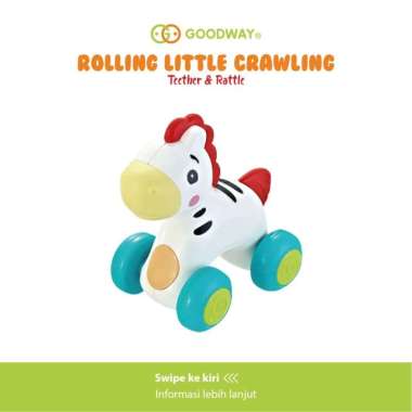 Goodway Rolling Animal Series Mainan Edukasi Anak Bayi Model Hewan Zebra