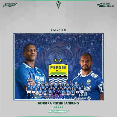 BENDERA PERSIB BANDUNG BESAR TINGGAL KIRIM UKURAN 2 X 1.5M - SOLDIMPRO Dengan Gambar