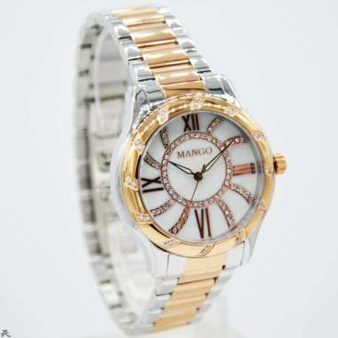 MANGO MA6702L-81TR - Jam Tangan Wanita Original - Combi Rose Silver