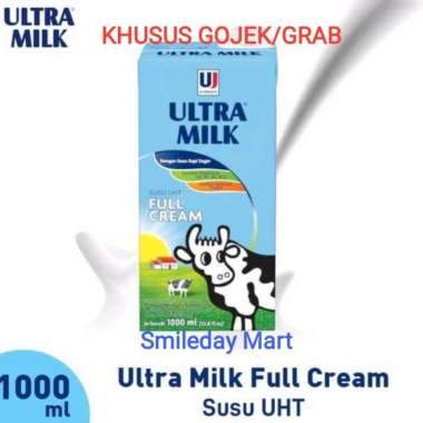 Ultra Milk 1 Liter Full Cream | Susu Ultra 1Liter Full Cream 1Dus 12Pc