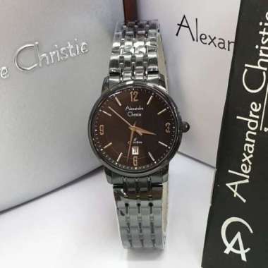 Jam Tangan Wanita Alexandre Christie AC8327 AC 8327 Full Black Original Bergaransi Resmi 1 Tahun