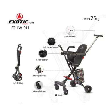 [TERMURAH BAMSâœ¨] STROLLER BABY LW 007 011 RODA EMPAT DORONGAN ANAK MIKROTRIKE EXOTIC PACIFIC LW011