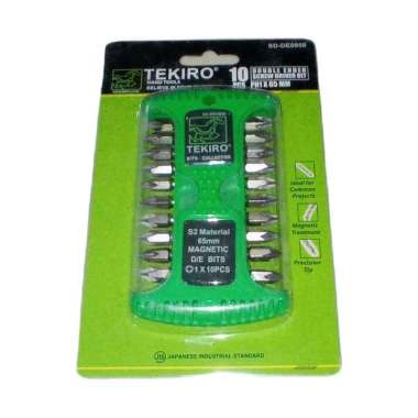 Mata Obeng Angin Set 10pcs  Tekiro PH1 PH2 (++) || DOUBLE ENDED SCREWDRIVER BITS SET 10 PCS || TEKIR