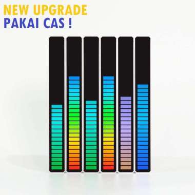 RHYTHM LIGHT LED RGB RAINBOW LED MOBIL UNTUK MUSIK LAMPU KONTROL SUARA COLOK TERUS Hitam