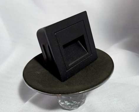 Lampu LED Tangga Hitam - Putih - Gold - White - Pilar In wall plus Box dinding Minimalis Tanam Step 