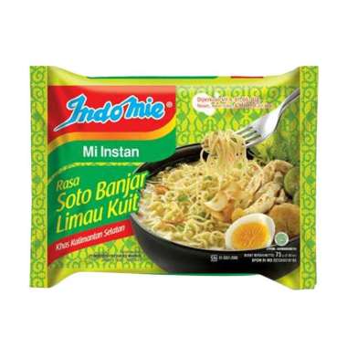 Promo Harga Indomie Mi Kuah Soto Banjar Limau Kuit 75 gr - Blibli