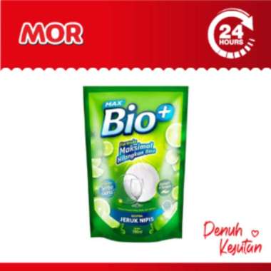 BIO+ Dishwash Sabun Liquid Cair Cuci Piring Jeruk Nipis Pouch 780 ML