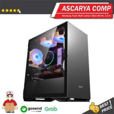 AIGO DLM22 DARKFLASH - MATX - GAMING CASE HITAM